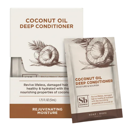 Soapbox Deep Conditioner Packet Coconut Oil Rejuvenating (12 CT)