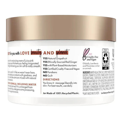 Beloved Grapefruit Oil And Red Ginger Body Cream