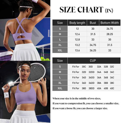 RUNNING GIRL® High-Impact Back-Support Sports Bra | Fixed Molded Cups