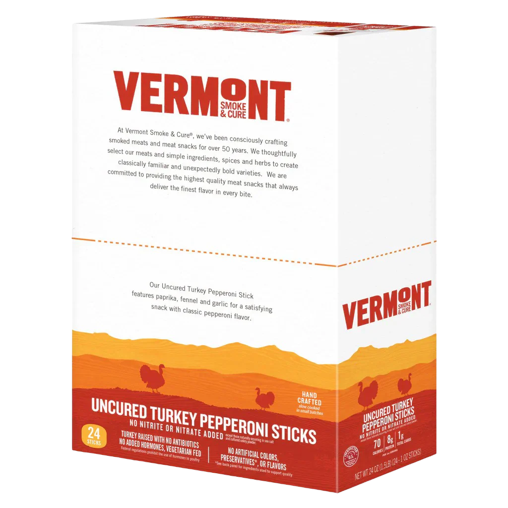 Uncured Turkey Pepperoni Sticks (24 Pack)
