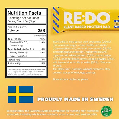 Plant-Based Swedish Chocolate Ball Protein Bars (9 CT)