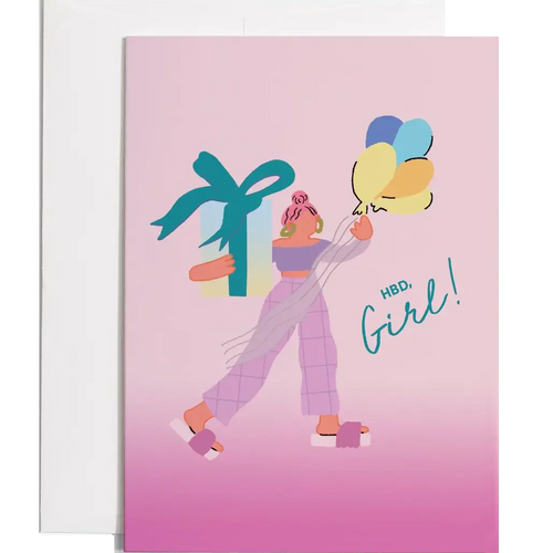 HBD Girl Card
