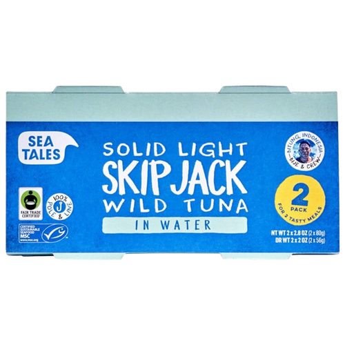 Solid Light Skipjack Wild Tuna In Water (2 Pack)