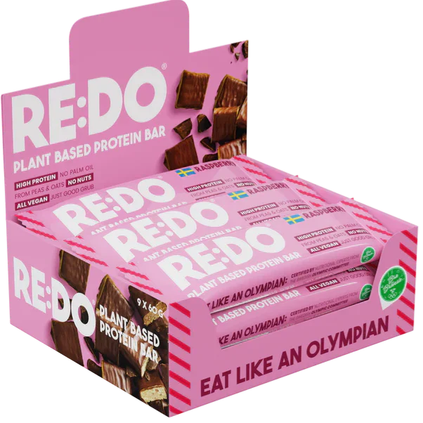 Plant-Based Raspberry Protein Bars (9 CT)