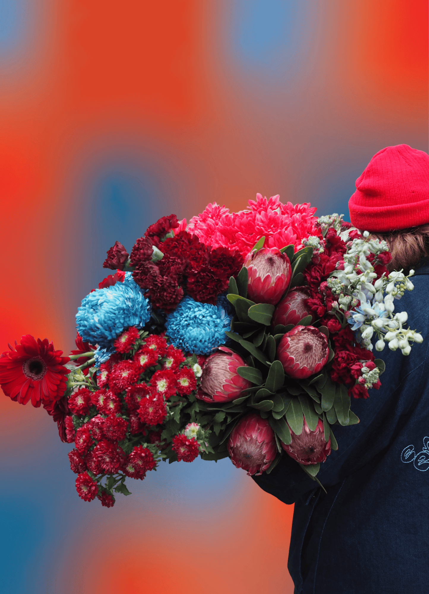 Electric Cherry Posy