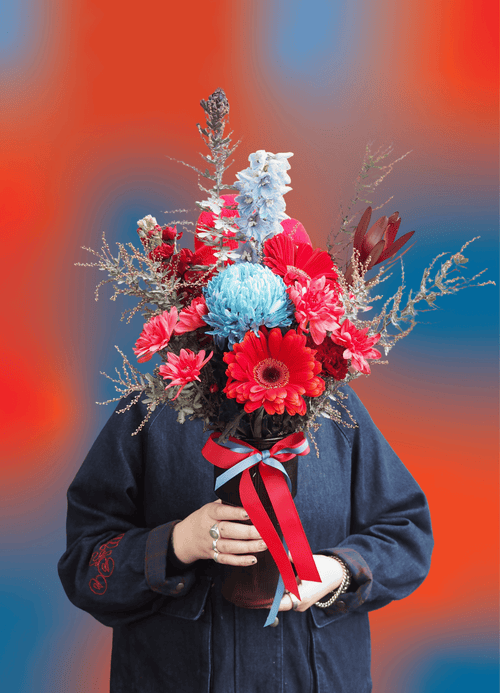 Electric Cherry Posy