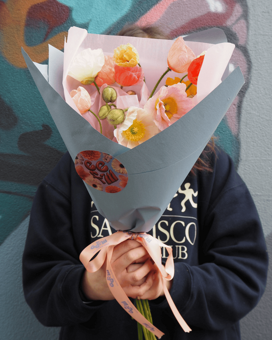 Locally Grown Poppy Market Bunch