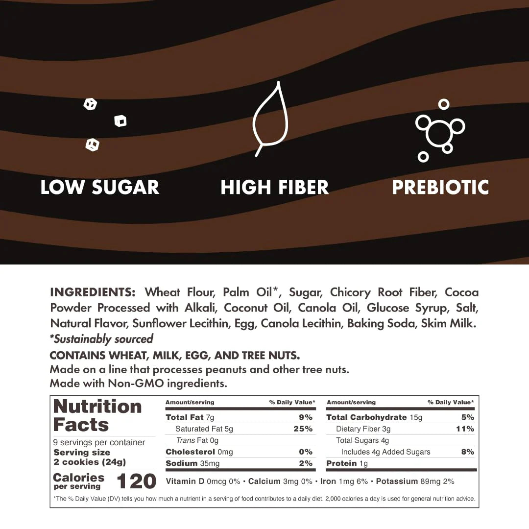 Romeos Dark Choco Fudge Cookies (8 CT)
