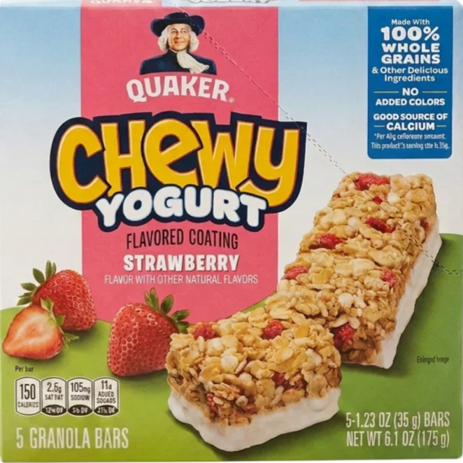 Quaker Chewy Yogurt Granola Bars Strawberry