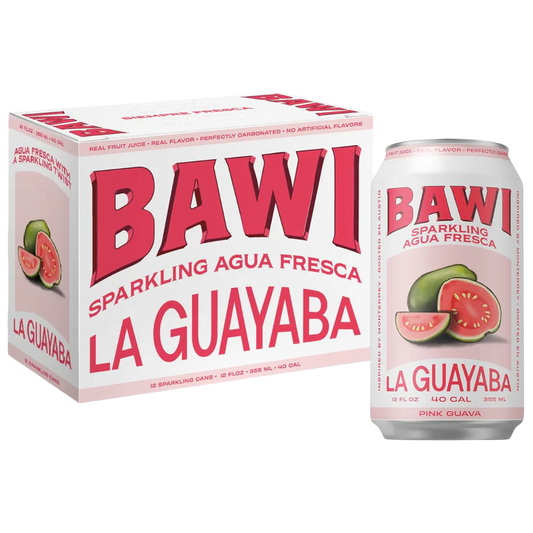 Sparkling Agua Fresca La Guayaba - Pink Guava (12 Pack)