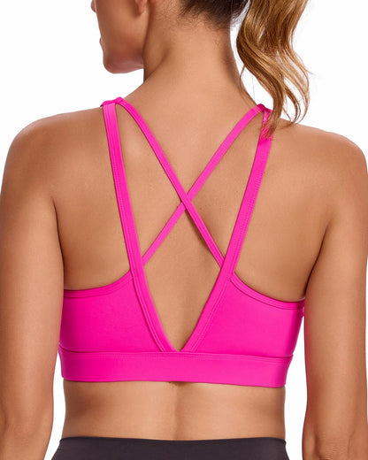 RUNNING GIRL® Medium-High Support Crisscross Back 2-in-1 Versatile Sports Bra