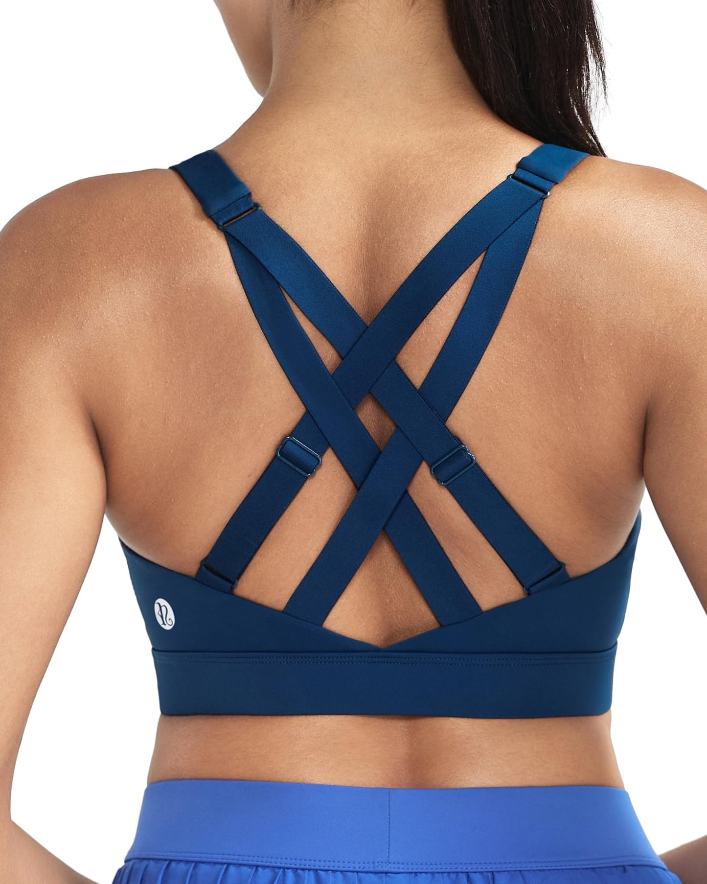 RUNNING GIRL® High-Impact Racerback Tank Sports Bra | Adjustable Straps & Fixed Cups