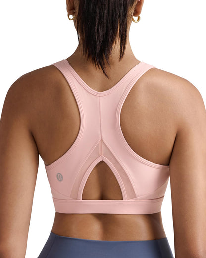 RUNNING GIRL® High-Impact Racerback Sports Bra | Molded Cup High Support Bra for Women