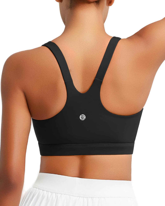 RUNNING GIRL® High-Impact Crisscross Back Sports Bra with Removable Pads