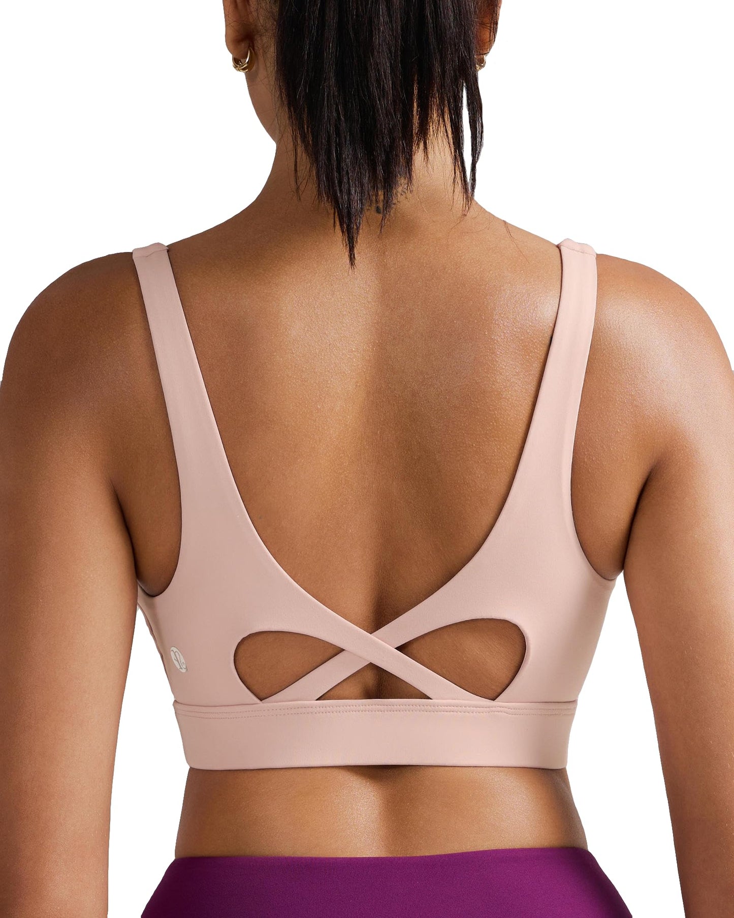 RUNNING GIRL® Medium-High Support Crisscross Back Molded Cup Sports Bra