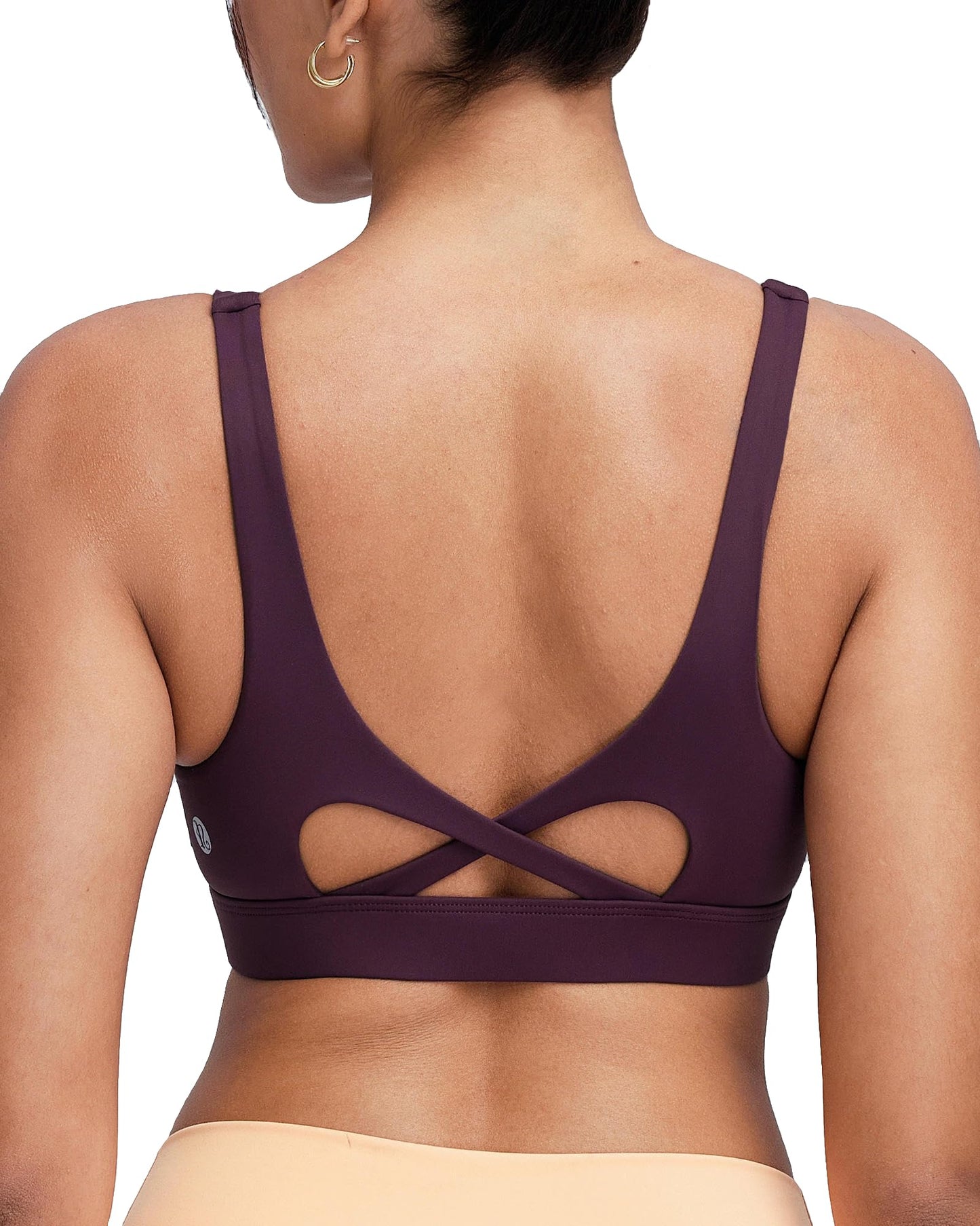 RUNNING GIRL® Medium-High Support Crisscross Back Molded Cup Sports Bra