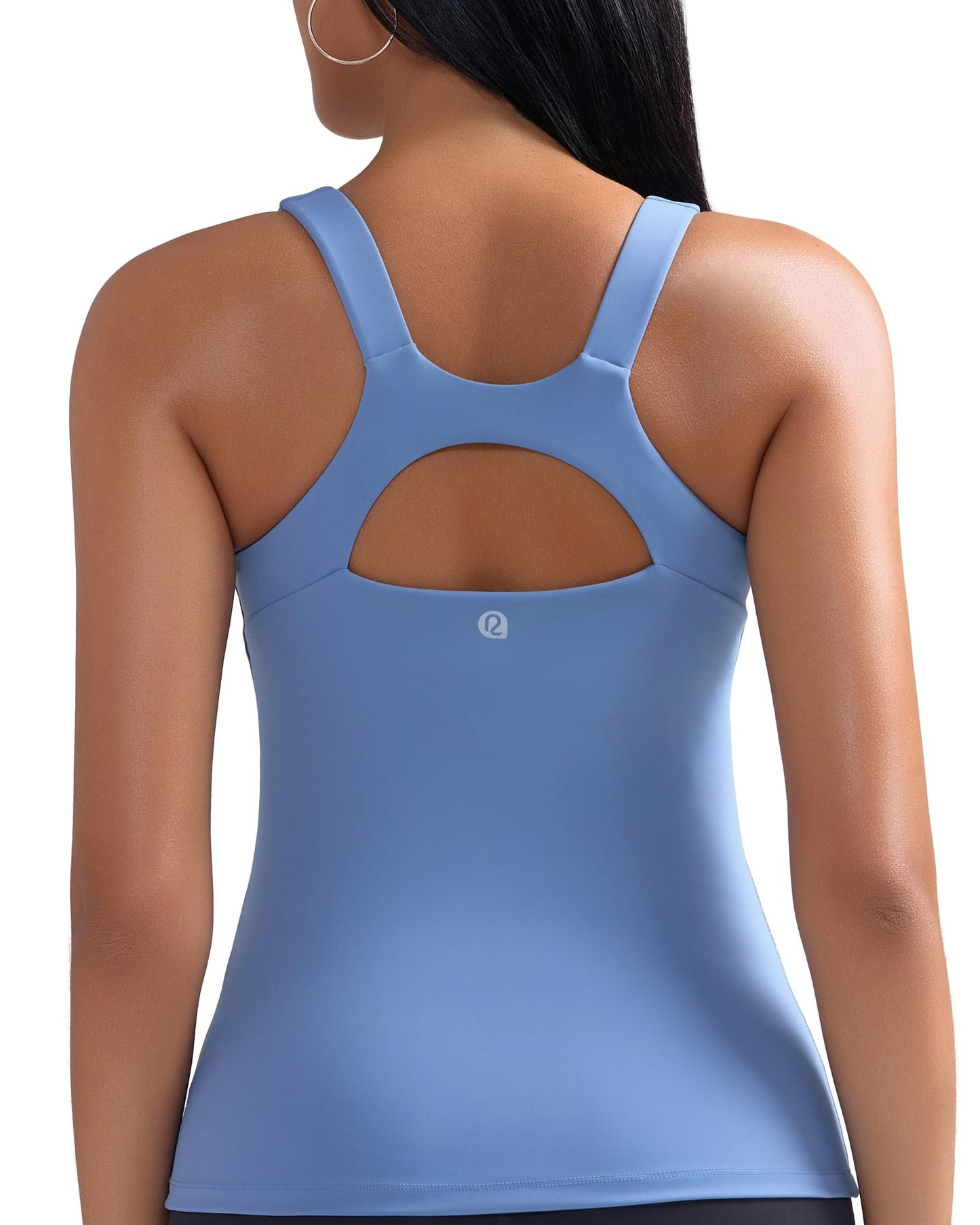 RUNNING GIRL® 2-in-1 Racerback Workout Tank Top | Built-in Bra & Breathable Yoga Top