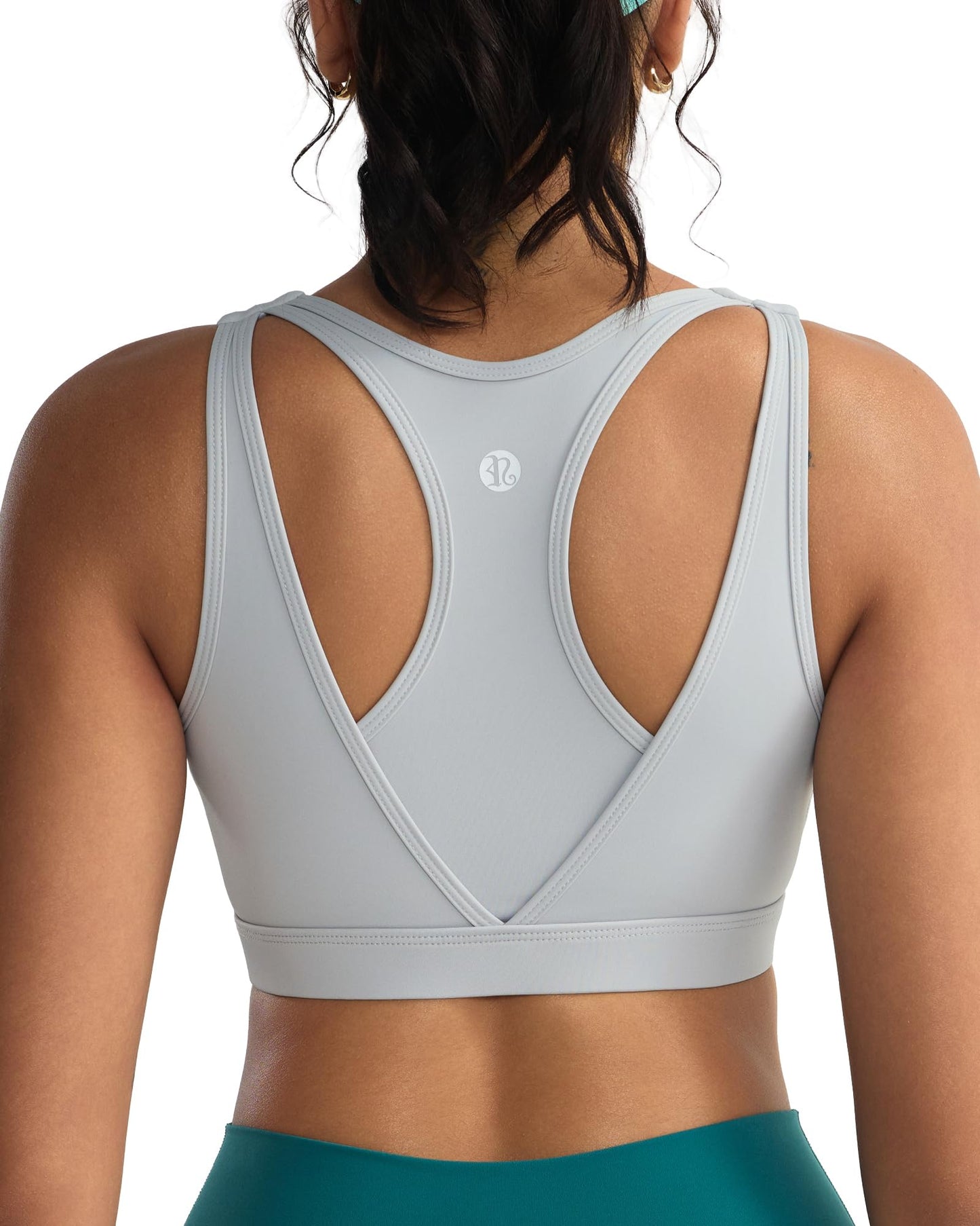 RUNNING GIRL® High-Support Racerback Tank Style Sports Bra | Fixed Molded Cups