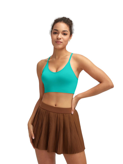 RUNNING GIRL® Sexy Criss-Cross Back Yoga Bra | Seamless Medium-Support Sports Bra