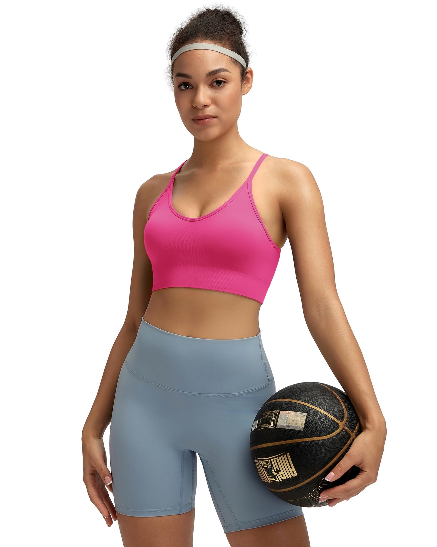 RUNNING GIRL® Sexy Criss-Cross Back Yoga Bra | Seamless Medium-Support Sports Bra