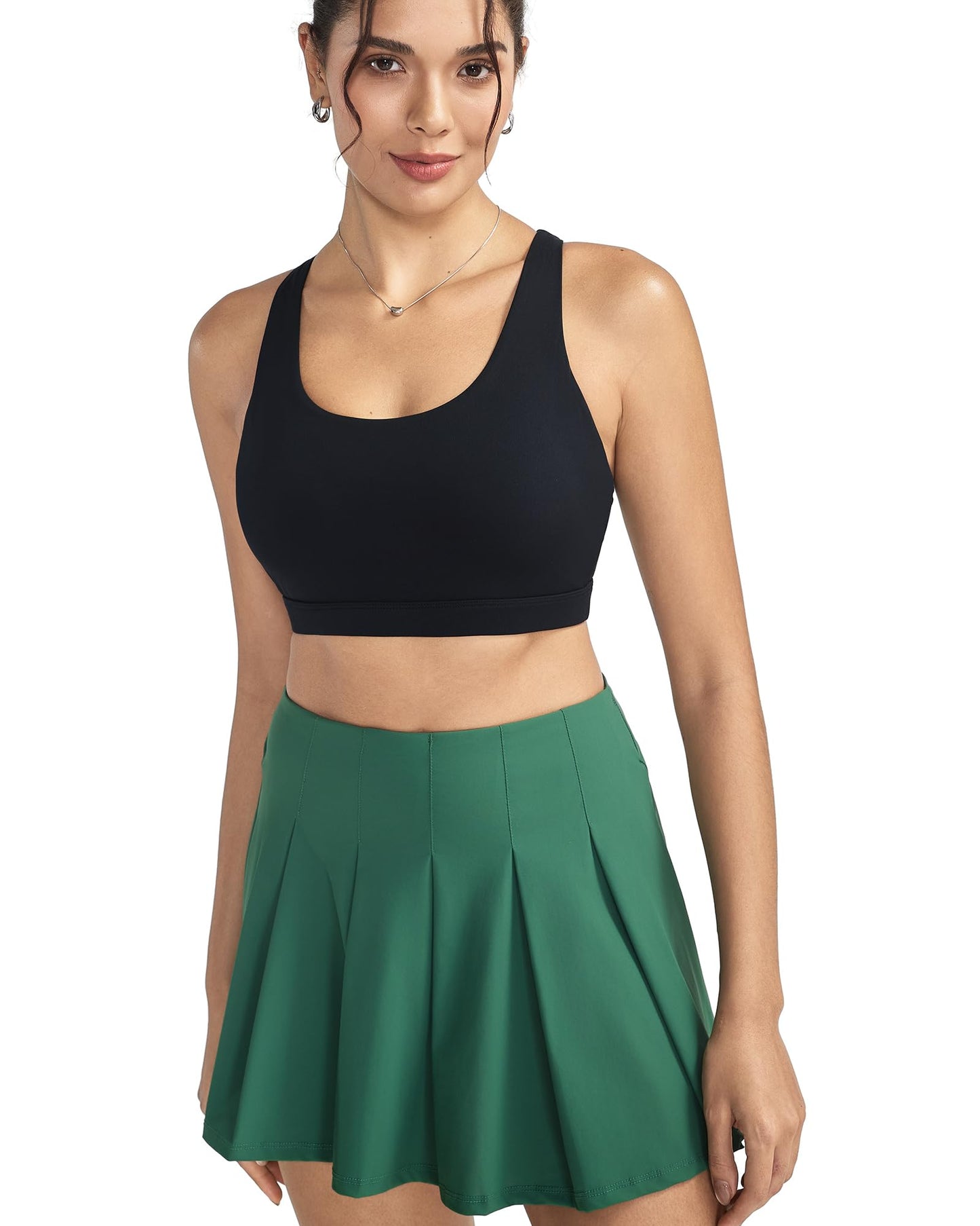 RUNNING GIRL® Medium-Support Strappy Sports Bra | Removable Cups & Wide Straps for Yoga Gym