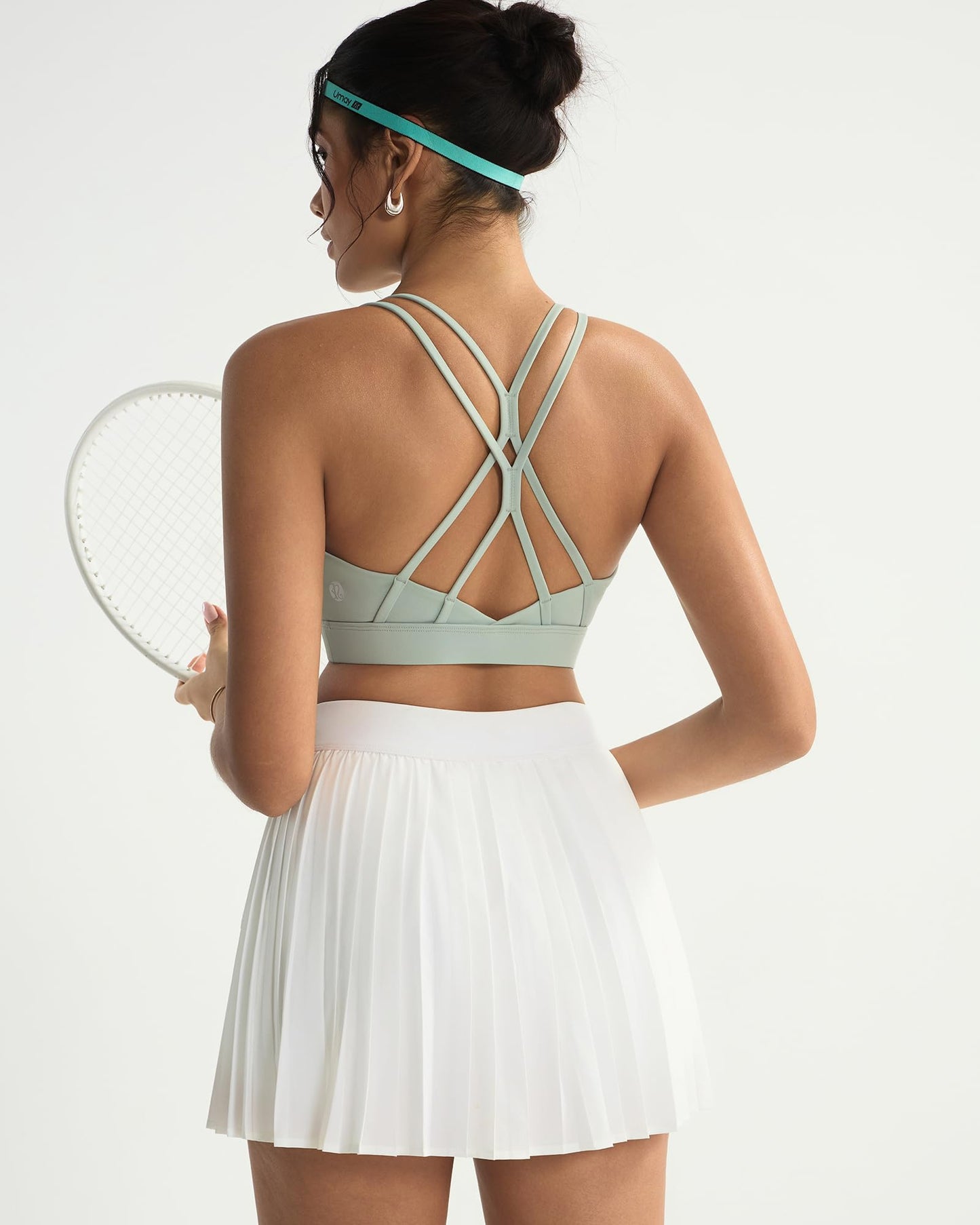 RUNNING GIRL® Strappy Criss-Cross Yoga Bra | Removable Cups & Medium Support Sculpting Bra