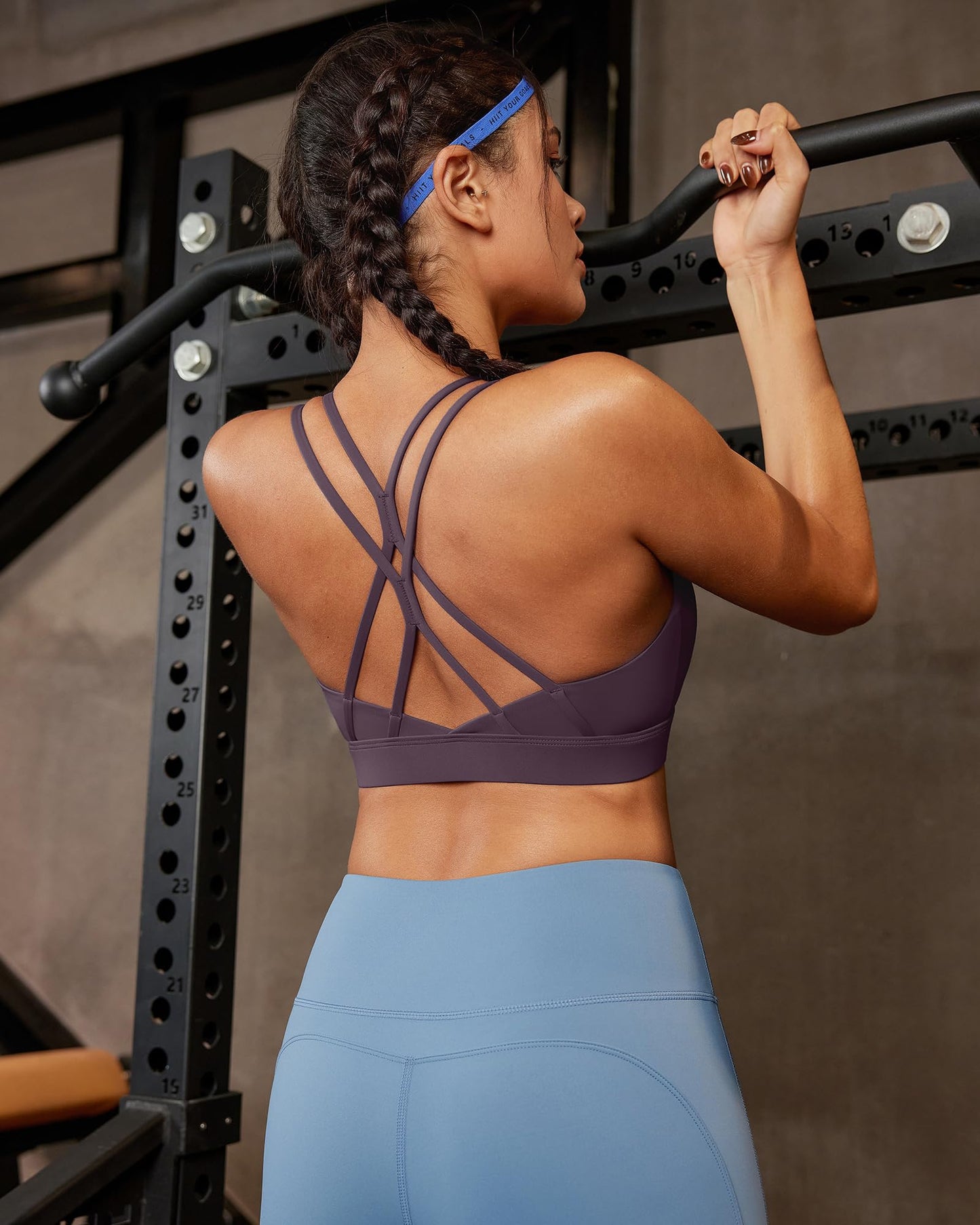 RUNNING GIRL® Sexy Crisscross Yoga Bra | Thin Breathable Strappy Back Sports Bra