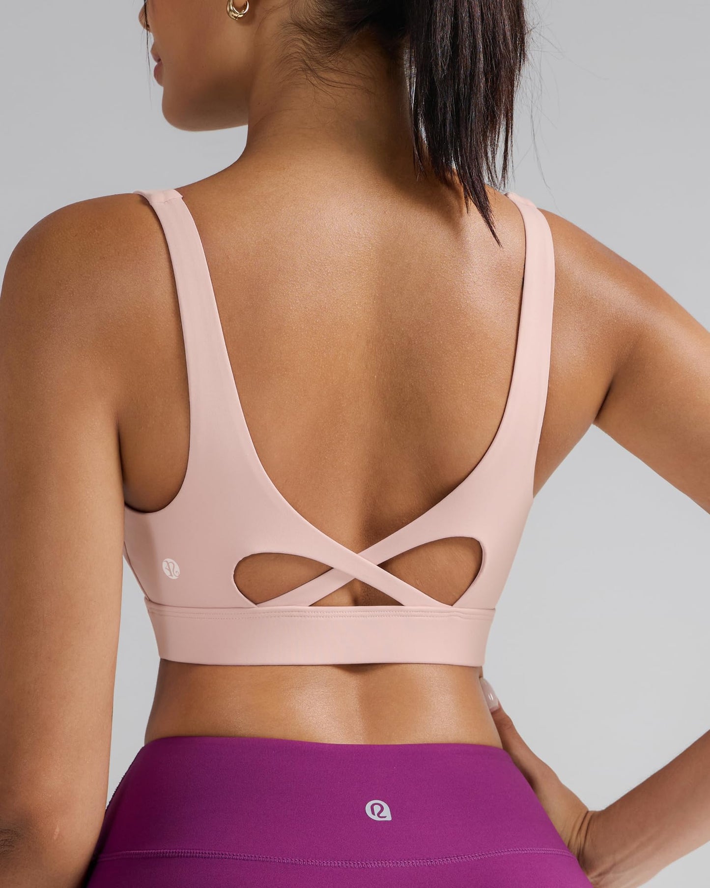RUNNING GIRL® Medium-High Support Crisscross Back Molded Cup Sports Bra