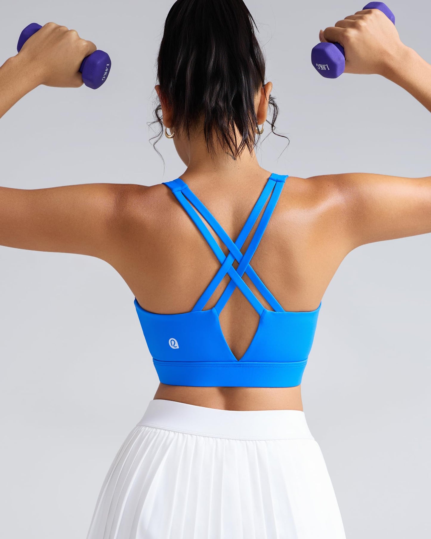 RUNNING GIRL® Medium-High Support Crisscross Back 2-1 Versatile Sports Bra