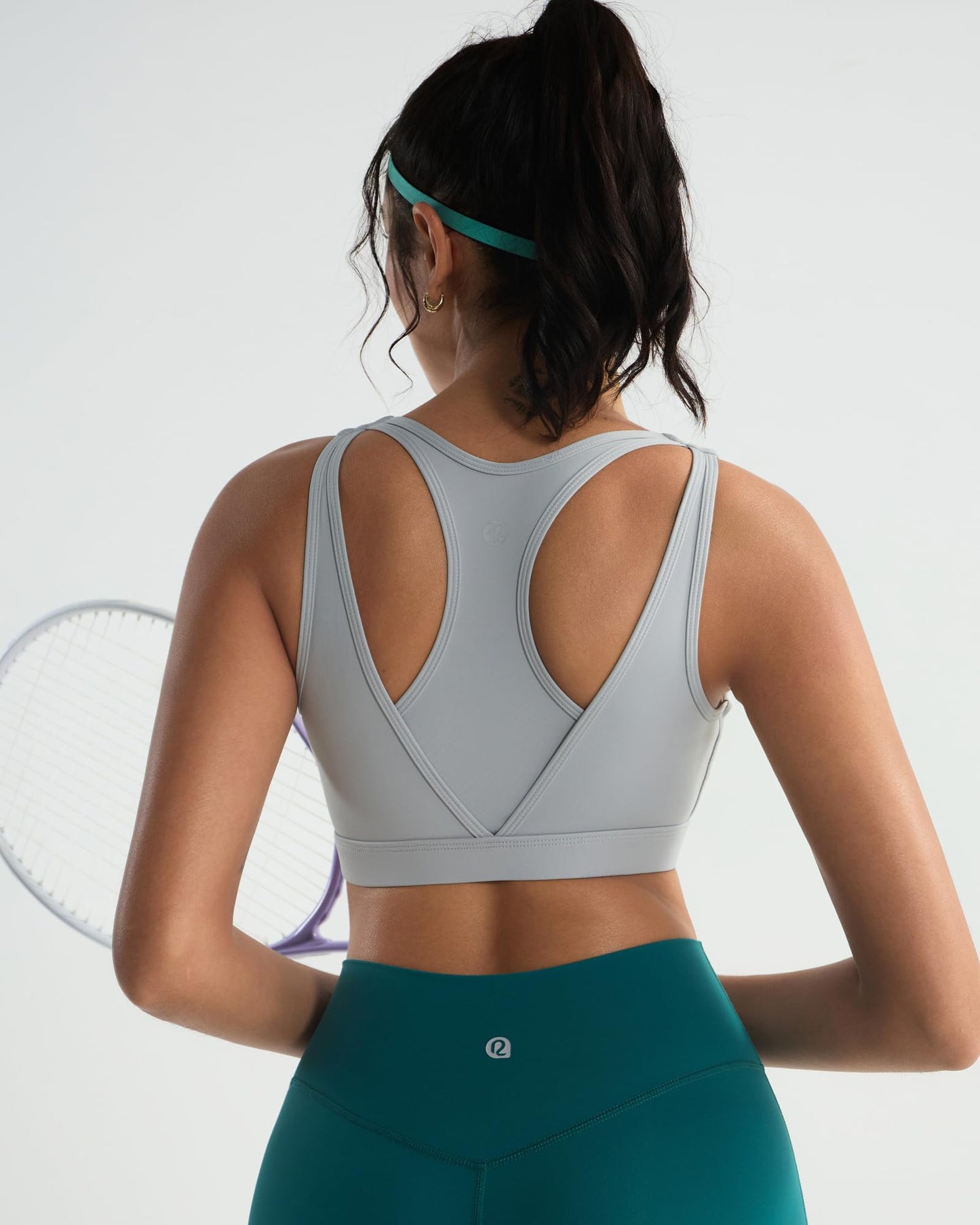 RUNNING GIRL® High-Support Racerback Tank Style Sports Bra | Fixed Molded Cups