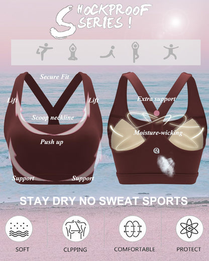 RUNNING GIRL® High-Support Sculpt Sports Bra - Fixed Molded Cups