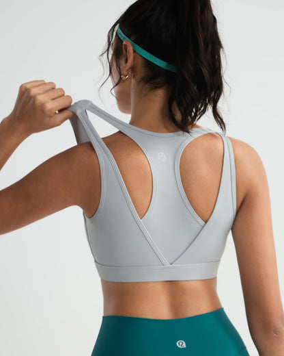 RUNNING GIRL® High-Support Racerback Tank Style Sports Bra | Fixed Molded Cups