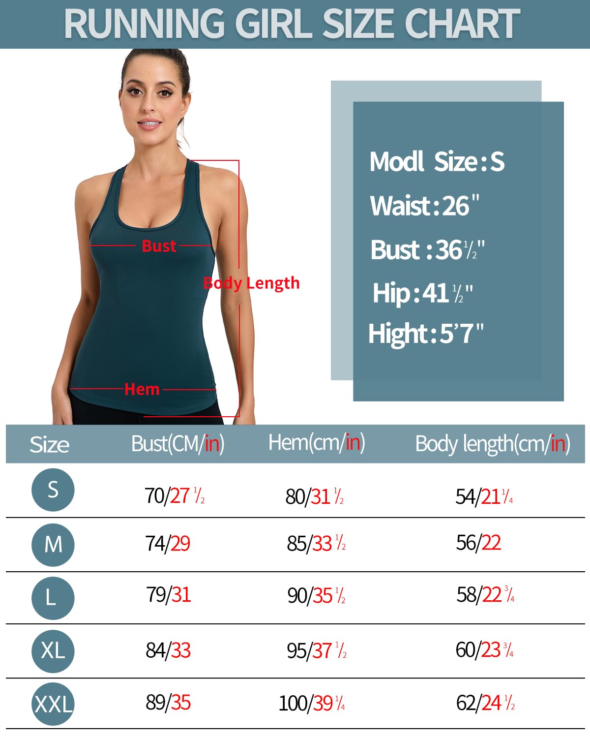 RUNNING GIRL® 2-in-1 Wide-Strap Racerback Tank Top | Built-in Bra Yoga Cami