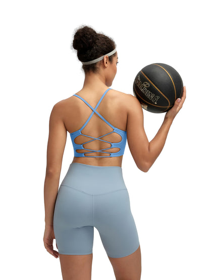 RUNNING GIRL® Sexy Criss-Cross Back Yoga Bra | Seamless Medium-Support Sports Bra