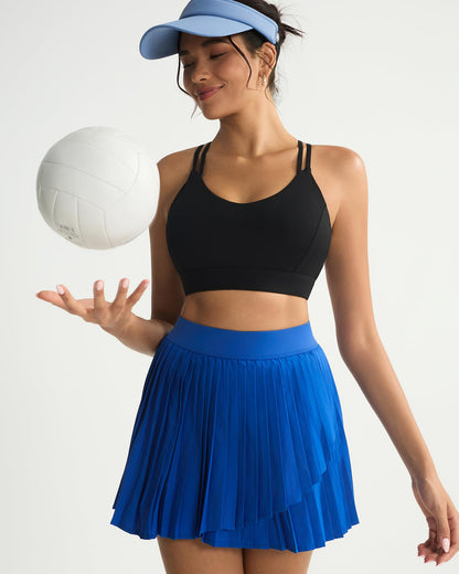 RUNNING GIRL® Strappy Criss-Cross Yoga Bra | Removable Cups & Medium Support Sculpting Bra