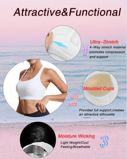 RUNNING GIRL® High-Support Sculpt Sports Bra - Fixed Molded Cups