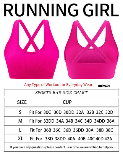 RUNNING GIRL® High-Impact Sculpting Sports Bra | Fixed Moulded Cups & Versatile Racerback Design