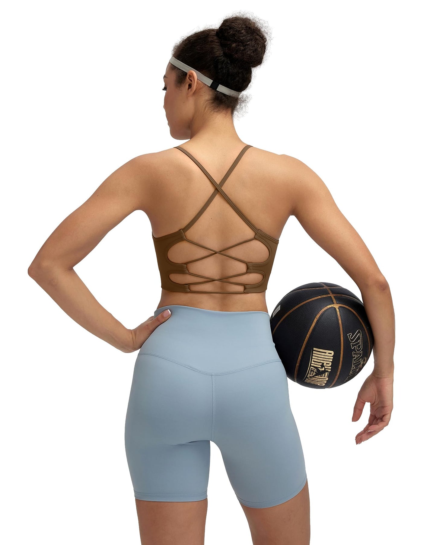 RUNNING GIRL® Sexy Criss-Cross Back Yoga Bra | Seamless Medium-Support Sports Bra