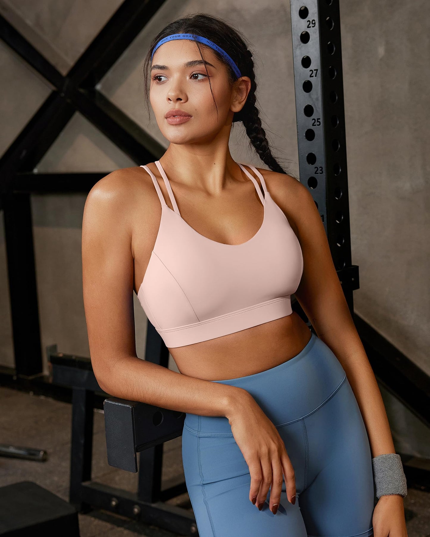 RUNNING GIRL® Strappy Criss-Cross Yoga Bra | Removable Cups & Medium Support Sculpting Bra