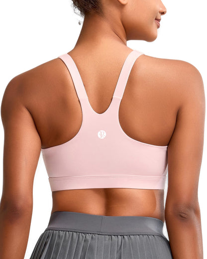 RUNNING GIRL® High-Impact Crisscross Back Sports Bra with Removable Pads