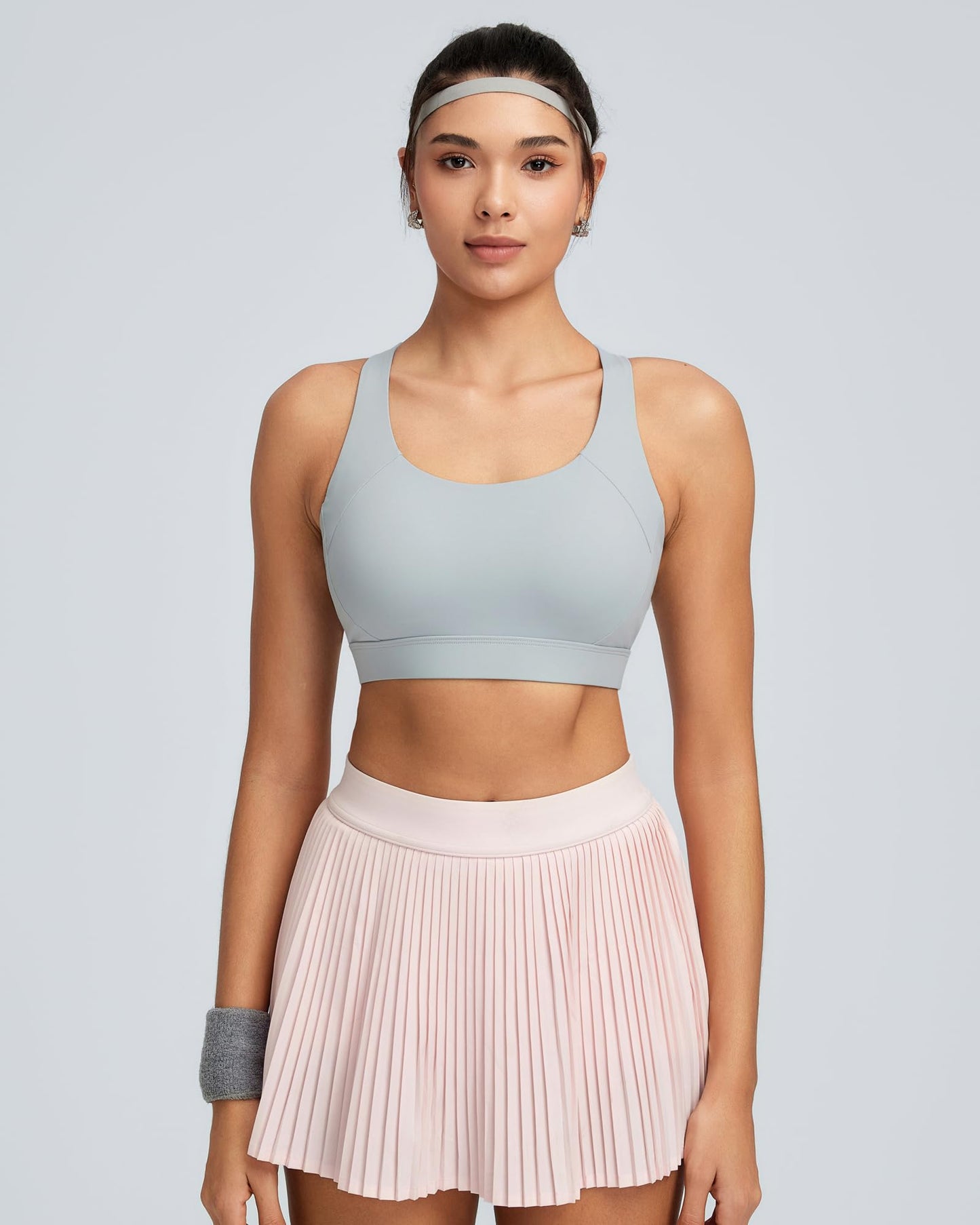 RUNNING GIRL® High Support Molded Cup Sports Bra with Sewn-in Pads