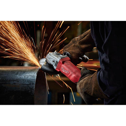 7 Amp Corded 4-1/2 in. Small Angle Grinder with Sliding Lock-On Switch