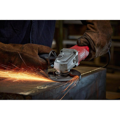 7 Amp Corded 4-1/2 in. Small Angle Grinder with Sliding Lock-On Switch