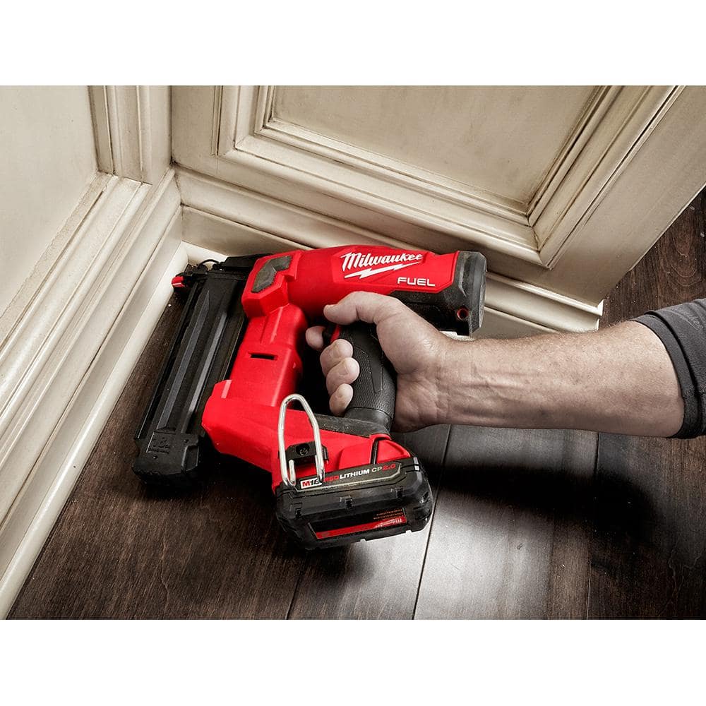 M18 FUEL 18-Volt Brushless Cordless Gen II 18-Gauge Brad Nailer (Tool-Only) with Clear Anti Scratch Safety Glasses