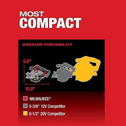M12 FUEL 12V Lithium-Ion Brushless 5-3/8 in. Cordless Circular Saw (Tool-Only)