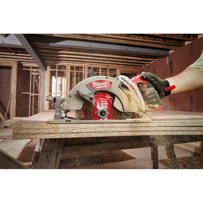 M18 FUEL 18V 7-1/4 in. Lithium-Ion Cordless Rear Handle Circular Saw Kit with 12.0 Ah Battery and Rapid Charger