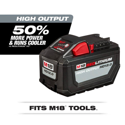 M18 FUEL 18V 7-1/4 in. Lithium-Ion Cordless Rear Handle Circular Saw Kit with 12.0 Ah Battery and Rapid Charger