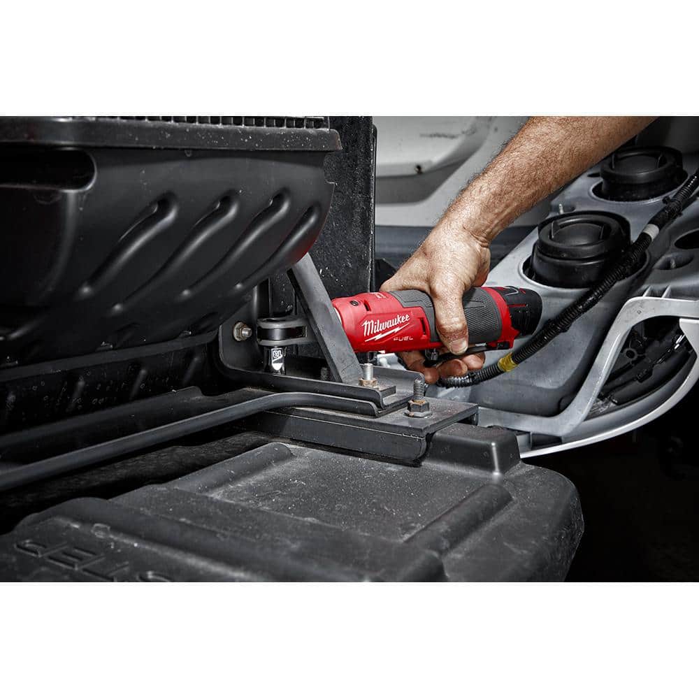 M12 FUEL 12V Lithium-Ion Brushless Cordless High Speed 3/8 in. Ratchet Kit w/(2) Batteries, Charger and Bag
