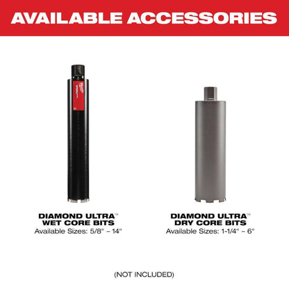 MX FUEL Lithium-Ion Cordless Handheld Core Drill Kit with Stand, 2 Batteries and Charger