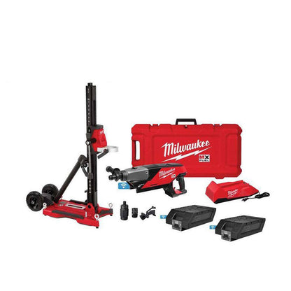 MX FUEL Lithium-Ion Cordless Handheld Core Drill Kit with Stand, 2 Batteries and Charger